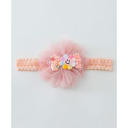 Babyhug Daisy & Crown Bow Applique Headbands Pack Of 2  - Multicolor