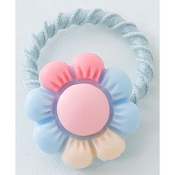Babyhug Free Size Hair Rubber Bands Floral Design Pack of 10- Multicolor