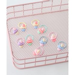 Babyhug Free Size Hair Rubber Bands Cupcake Design Pack of 10- Multicolor