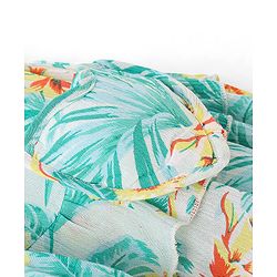 Babyhug Rayon Woven Sleeveless Frock with Sling Bag Floral Print - Blue