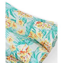 Babyhug Rayon Woven Sleeveless Frock with Sling Bag Floral Print - Blue