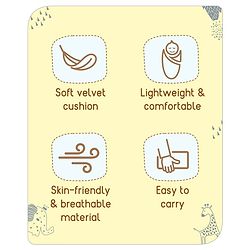Babyhug Velour Sleeping Bag Animal Faces Print - Multicolor