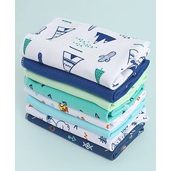 Babyhug 100% Cotton Premium Wash Cloth Pack of 8 - Multicolor