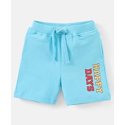 Babyhug Cotton Half Sleeves T-Shirt & Shorts Striped - Blue