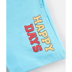 Babyhug Cotton Half Sleeves T-Shirt & Shorts Striped - Blue