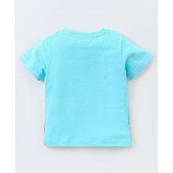 Babyhug Cotton Jersey Half Sleeves T-Shirt Dolphin Print - Blue