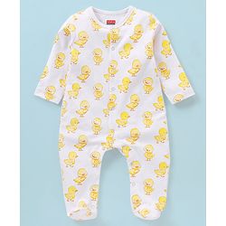 Babyhug  Preemie 100 % Cotton Baby Clothing Gift Sets Pack of 5 - White & Yellow