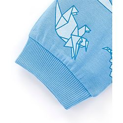 Babyhug Cotton Full Length Lounge Pant Dino Print- Blue