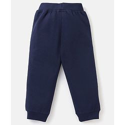 Babyhug Cotton Full Length Lounge Pant Sports Ball Print- Blue