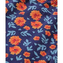 Babyhug Cotton Lycra Knit Full Length Leggings Pack of 5 - Pink & Navy