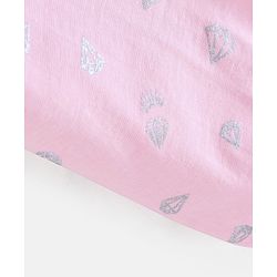 Babyhug Cotton Lycra Knit Full Length Leggings Pack of 5 - Pink & Navy
