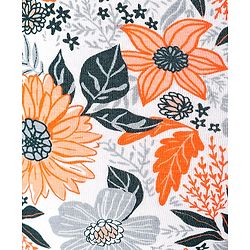 Babyhug Cotton Lycra Full Length Floral Printed Leggings - Grey