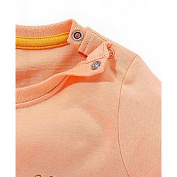 Babyhug Cotton Jersey Half Sleeves T-Shirt Lion Printed - Peach