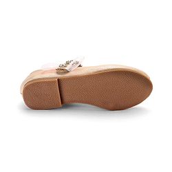Cute Walk By Babyhug Velcro Closure Bellies With Pearl Applique - Golden