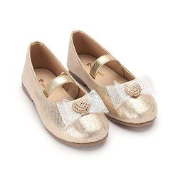 Cute Walk By Babyhug Strap Closure Bellies With Heart Applique - Golden