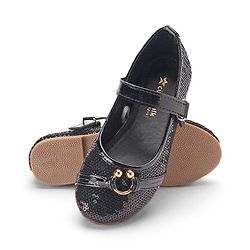 Cute Walk By Babyhug Buckle Closure Bellies With Sequin Detailing - Black
