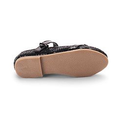 Cute Walk By Babyhug Buckle Closure Bellies With Sequin Detailing - Black