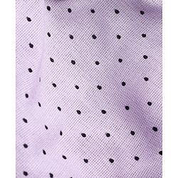 Babyhug Rayon Woven Sleeveless Three Tier Top with Lace Detailing Polka Dots Print - Light Purple