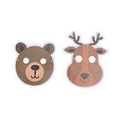 Babyhug Animal Face Mask- 12 Pieces