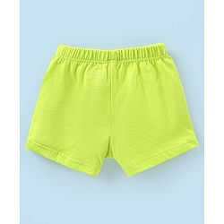 Babyhug 100% Cotton Striped & Car Printed Briefs Pack of 3 -Green & White