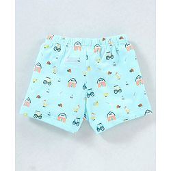 Babyhug 100% Cotton Briefs Striped Pack of 3 - Blue Orange & Green