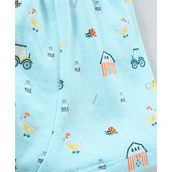 Babyhug 100% Cotton Briefs Striped Pack of 3 - Blue Orange & Green