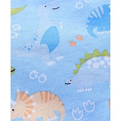 Babyhug 100% Cotton Briefs Stripes & Dino Print Pack of 3- Orange & Blue