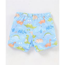 Babyhug 100% Cotton Briefs Stripes & Dino Print Pack of 3- Orange & Blue