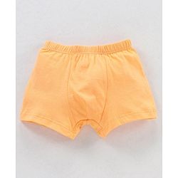 Babyhug 100% Cotton Knit Striped Boxers Cars Print Pack of 3 - Sky Blue Orange & White