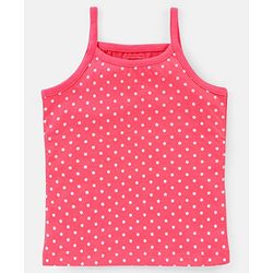 Babyhug 100% Cotton Sleeveless Stripe & Floral Printed Slips Pack of 3 - Pink & Mint Green