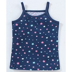 Babyhug 100% Cotton Singlet Slips Stripes & Printed Pack Of 3 - Grey Blue & Pink