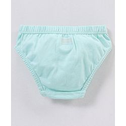 Babyhug 100% Cotton Floral & Star Fish Printed Panties Pack of 3 - Purple & Sea Green