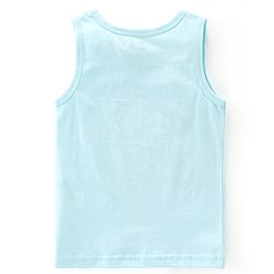 Babyhug 100 % Cotton Sando Vests Stars & Bear Print Pack of 5- Blue & Orange