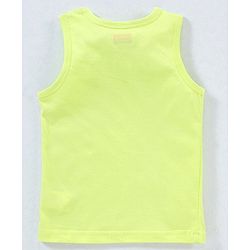 Babyhug 100% Cotton Sando Vests Stripes & House Print Pack of 3 - Orange Blue & Green