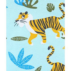Babyhug Cotton Knit Half Sleeves Tiger Printed T-Shirts Pack of 3 - Navy Blue & Yellow