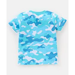 Babyhug Cotton Half Sleeves T-Shirts Dino Print Pack of 3 - Blue & Green