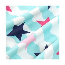 Babyhug Sleeveless Frock Swimsuit Star Print - Blue
