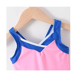 Babyhug Sleeveless Solid Frock Swimsuit- Pink