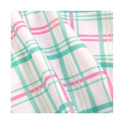 Babyhug Sleeveless Checkered Frock Swimsuit - Blue & Pink