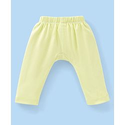 Babyhug Cotton Full Length Diaper Pants Dino Print Pack of 3 - Green