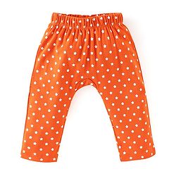 Babyhug Cotton Knit Full Length Diaper Pants Rocket Print Pack of 3 - Yellow Blue & Orange