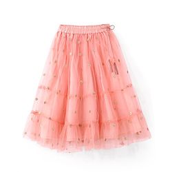 Babyhug Frill Sleeves Embroidered Overlap Choli With Net Lehenga  and Dupatta - Coral