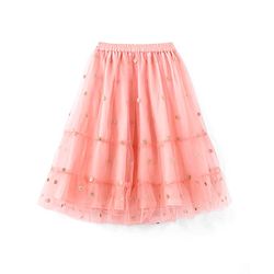 Babyhug Frill Sleeves Embroidered Overlap Choli With Net Lehenga  and Dupatta - Coral