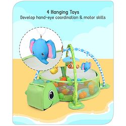 Babyhug 3 in 1 Baby Play Gym Turtle - Green