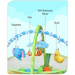 Babyhug 3 in 1 Baby Play Gym Turtle - Green
