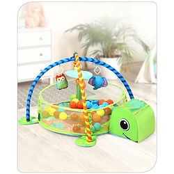 Babyhug 3 in 1 Baby Play Gym Turtle - Green