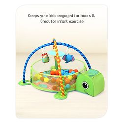 Babyhug 3 in 1 Baby Play Gym Turtle - Green
