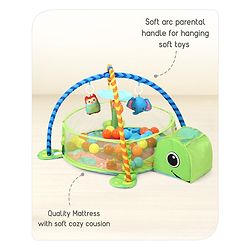 Babyhug 3 in 1 Baby Play Gym Turtle - Green