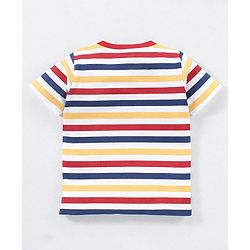 Babyhug Cotton Knit Half Sleeves Checks & Racing Cars Printed T-Shirts Pack of 3 -White & Yellow