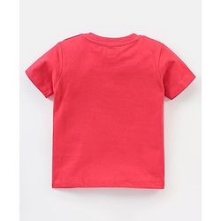 Babyhug Cotton Half Sleeves Striped & Monster Print T-Shirt Pack of 3 - Red & Blue